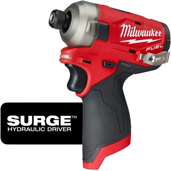 Milwaukee M12 Fuel Surge 1/4 Hex Hydraulic Impact Driver [Bare-Tool] |[M12FQID-0]
